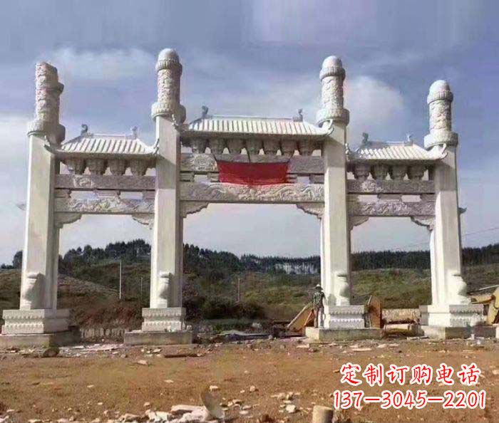 大连道路大理石牌坊 (2)
