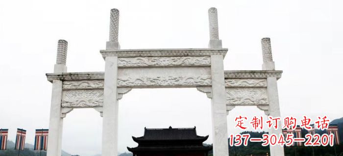 大连道路大理石牌坊 (3)