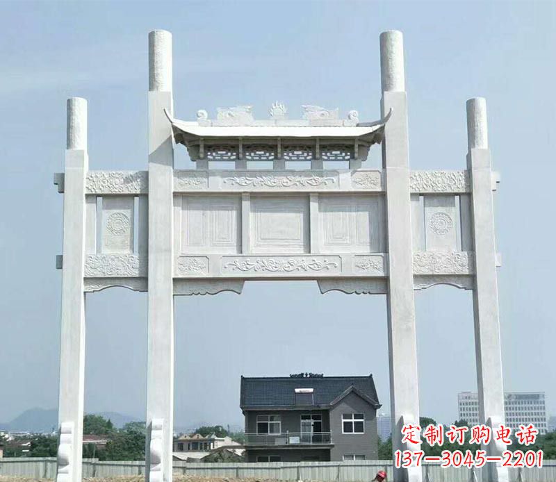 大连精美牌坊雕塑