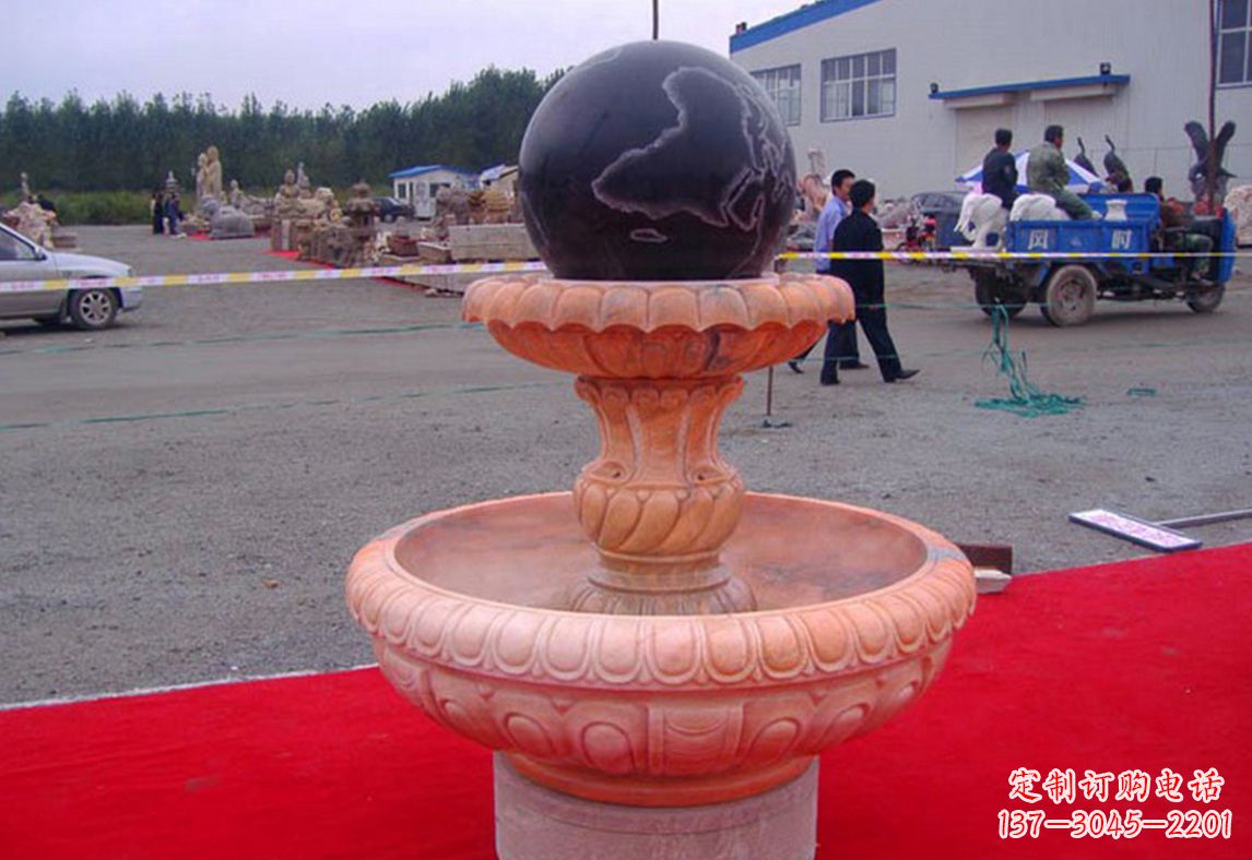 大连德化精美风水球雕塑