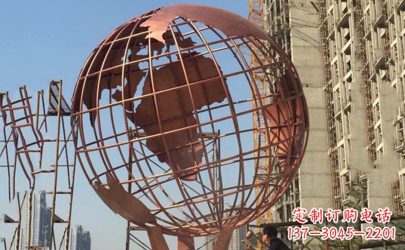 大连锻铜不锈钢地球雕塑