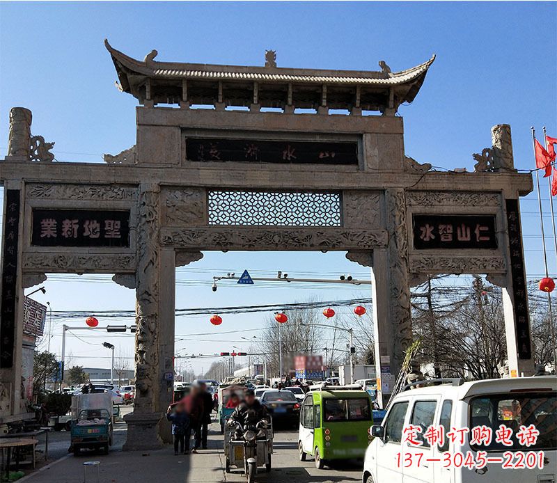 大连高端定制牌坊雕塑