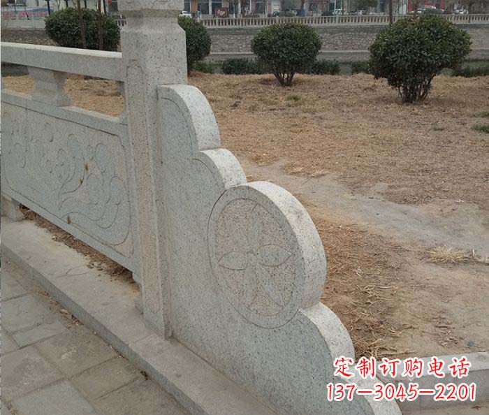 大连精美仿古护城河石雕栏板