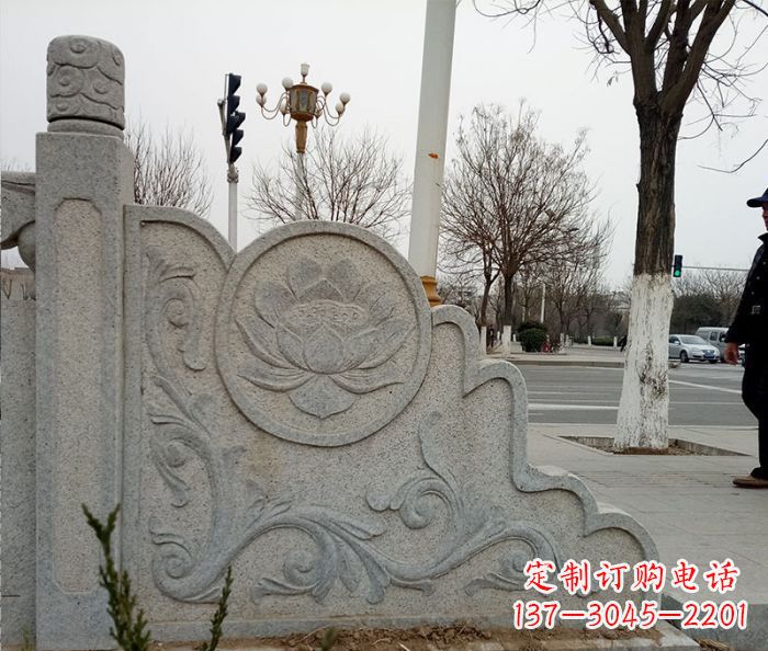 大连仿古护城河石栏板雕塑