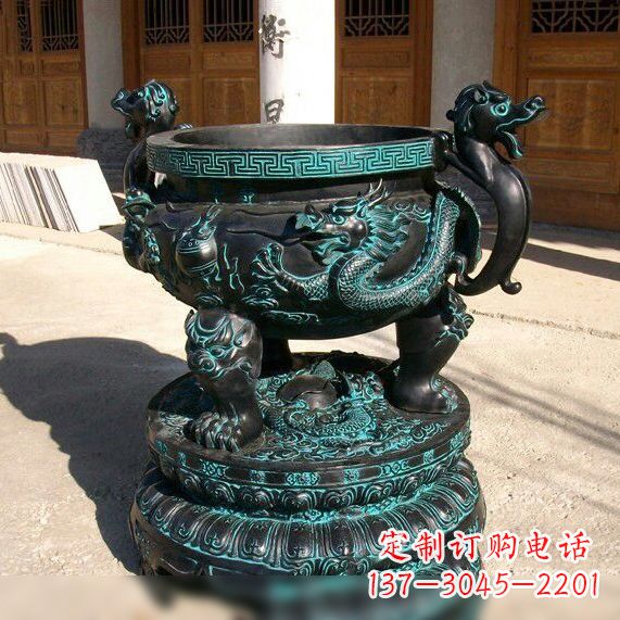 大连传统工艺青铜龙雕塑