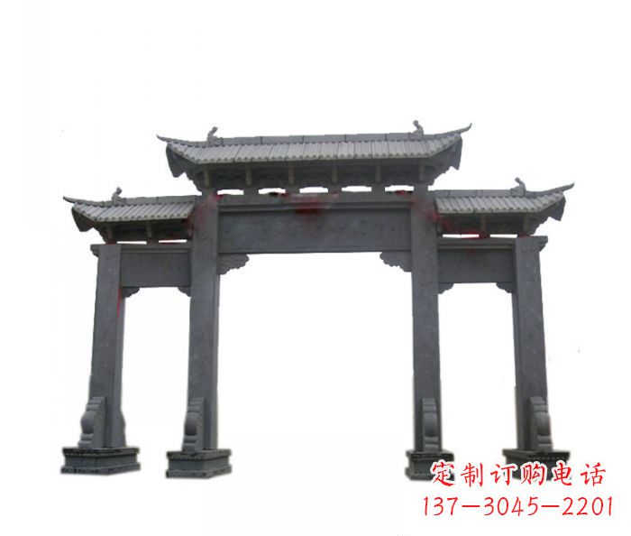 大连精美仿古牌坊石雕