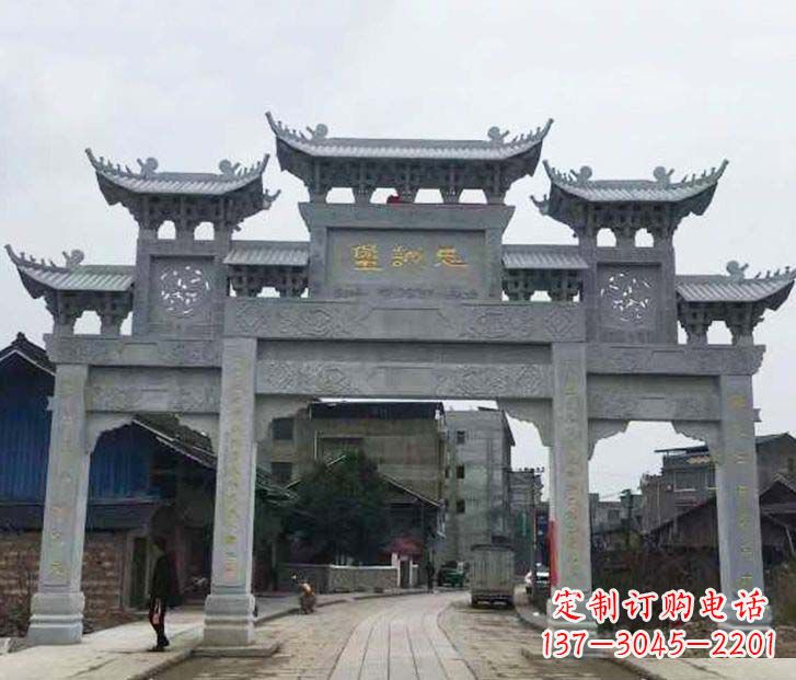 大连精美牌坊石雕