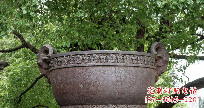 大连中领雕塑仿古水缸铜雕