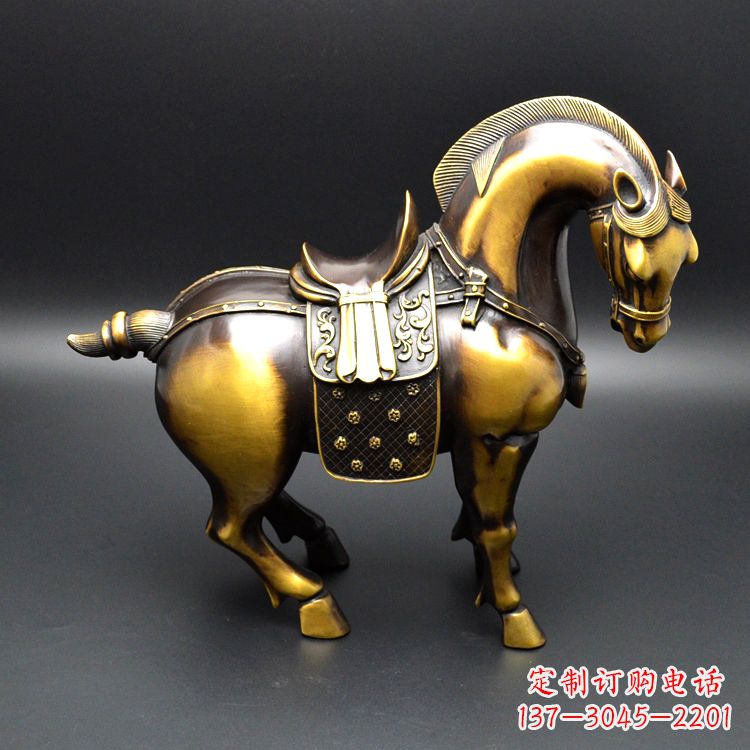 大连精美仿古铜马雕塑