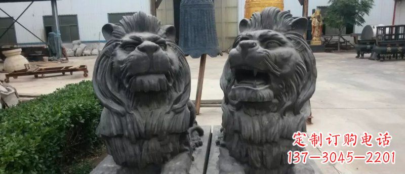 大连玻璃钢狮子雕塑