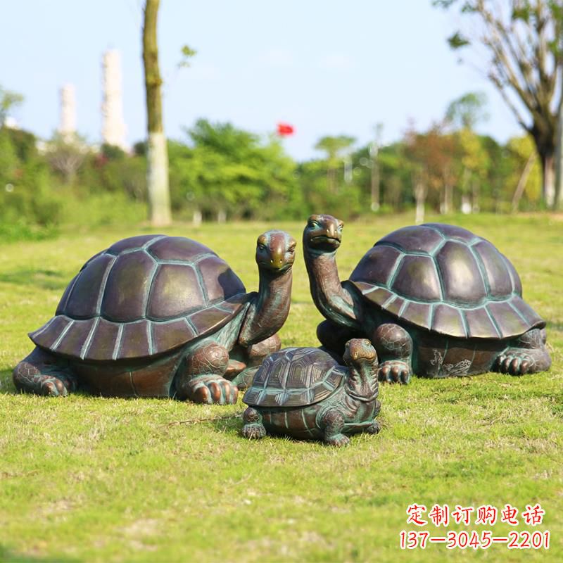 大连仿铜做工精美的乌龟雕塑摆件