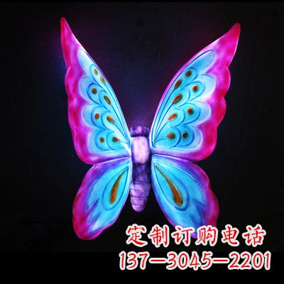 大连完美粉色蝴蝶雕塑
