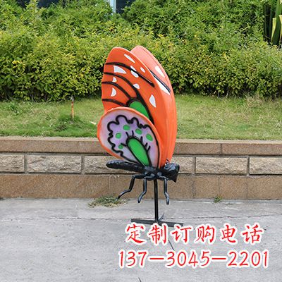 大连高端红色蝴蝶雕塑