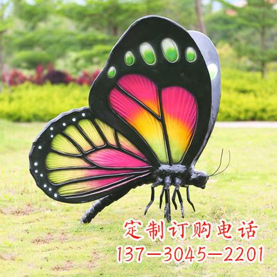 大连仿真蝴蝶_品红色款405x78x110