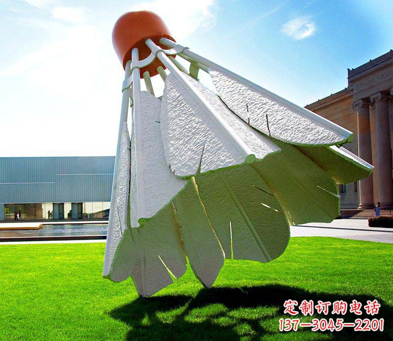 大连高级定制不锈钢羽毛球雕塑
