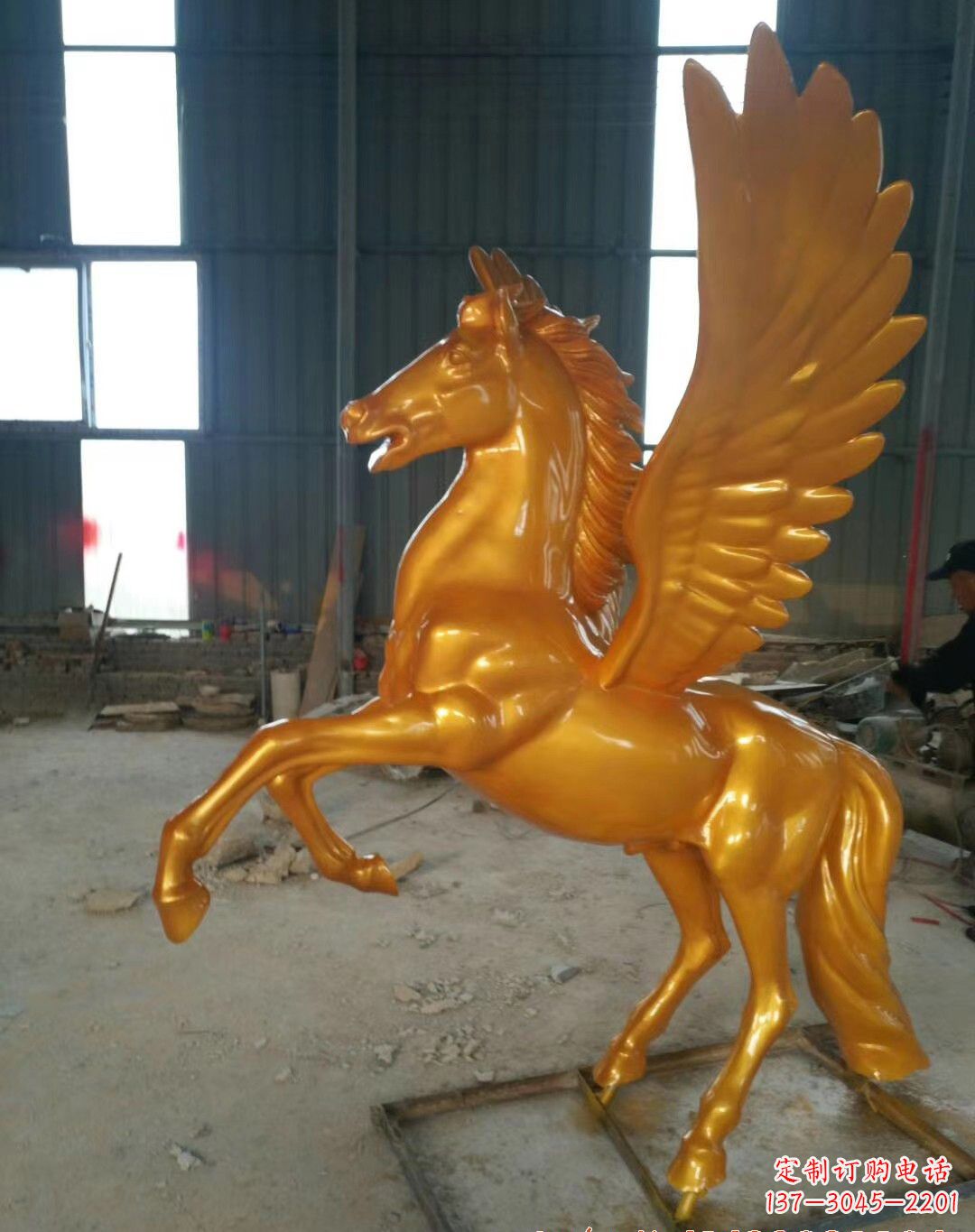 大连飞马铜雕2221