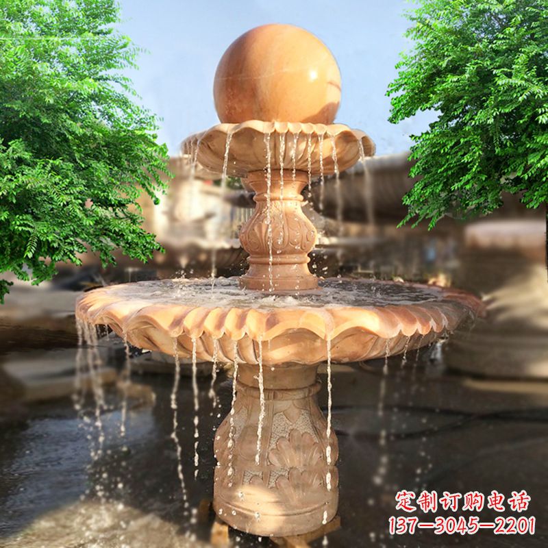 大连精致别致的风水球雕塑