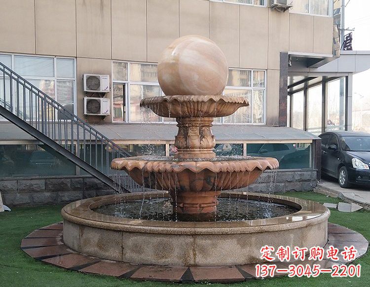 大连独特的风水球石雕