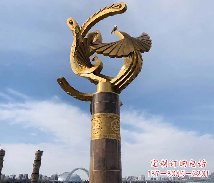 大连凤凰华表铜雕——精美绝伦的艺术品
