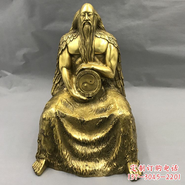 大连伏羲·神话传说铜雕塑