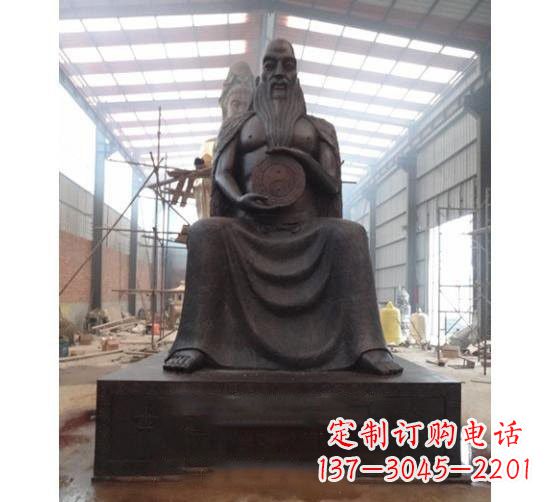 大连伏羲铜雕塑,精雕细琢的精美艺术品