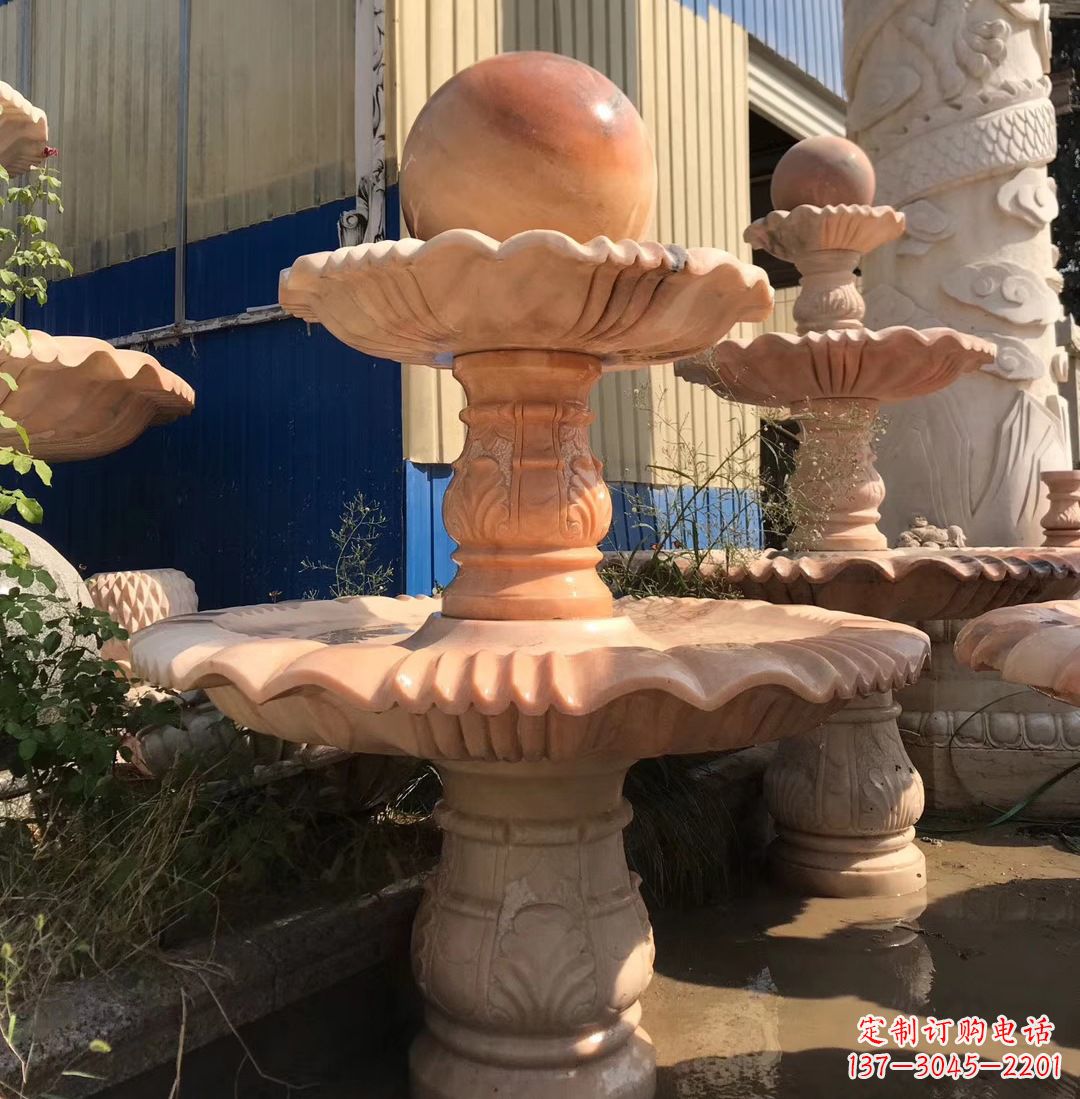 大连各类石雕风水球