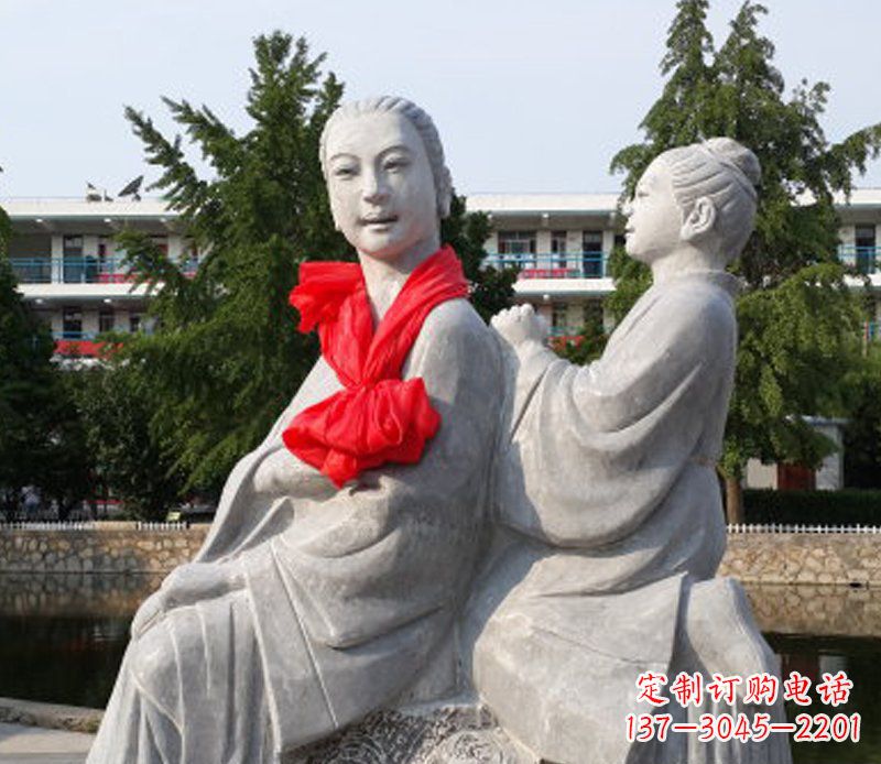大连爱与温柔——领雕”母亲”石雕景观装饰