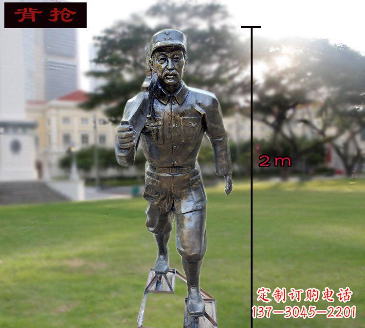 大连中领雕塑英勇勇士铜雕