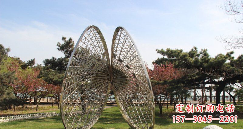 大连做工细腻的不锈钢抽象雕刻扇贝雕塑