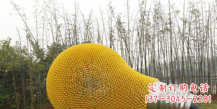 大连大型不锈钢灯泡雕塑