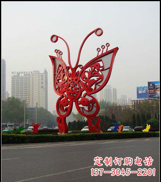 大连大型不锈钢蝴蝶雕塑