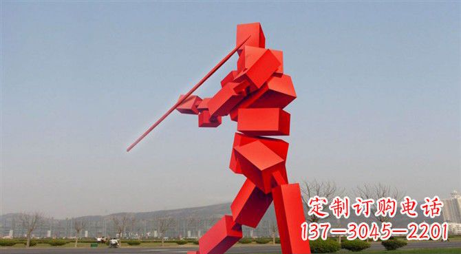 大连定制不锈钢标枪雕塑