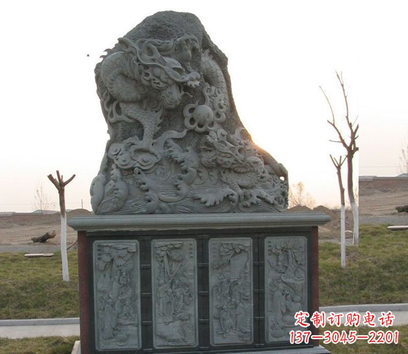 大连精美的大理石龙雕塑