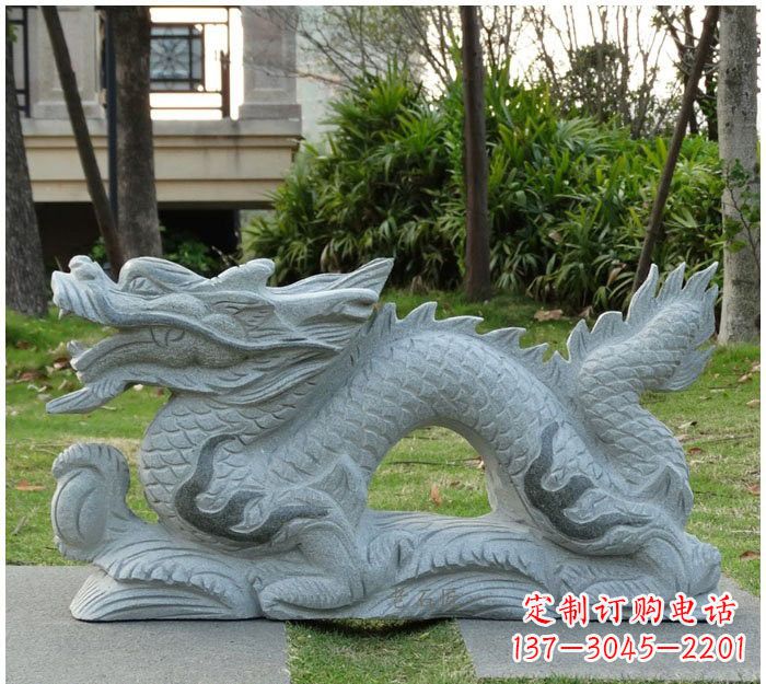 大连精美雕刻的大理石龙雕塑