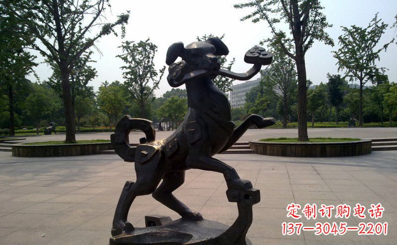 大连中领雕塑狗动物铜雕