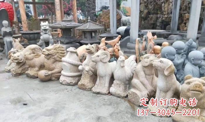大连十二生肖动物雕塑