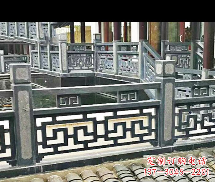 大连公园仿古石栏板