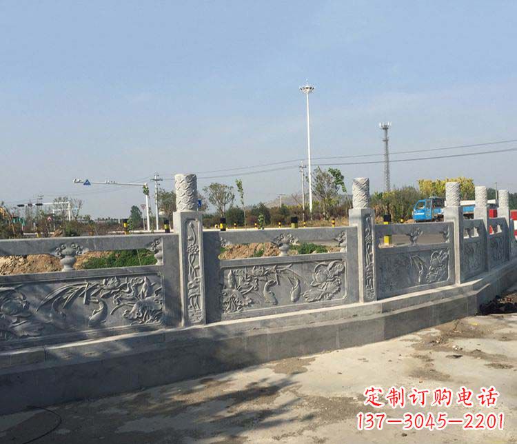 大连公园仿古石栏板景观石雕 (4)