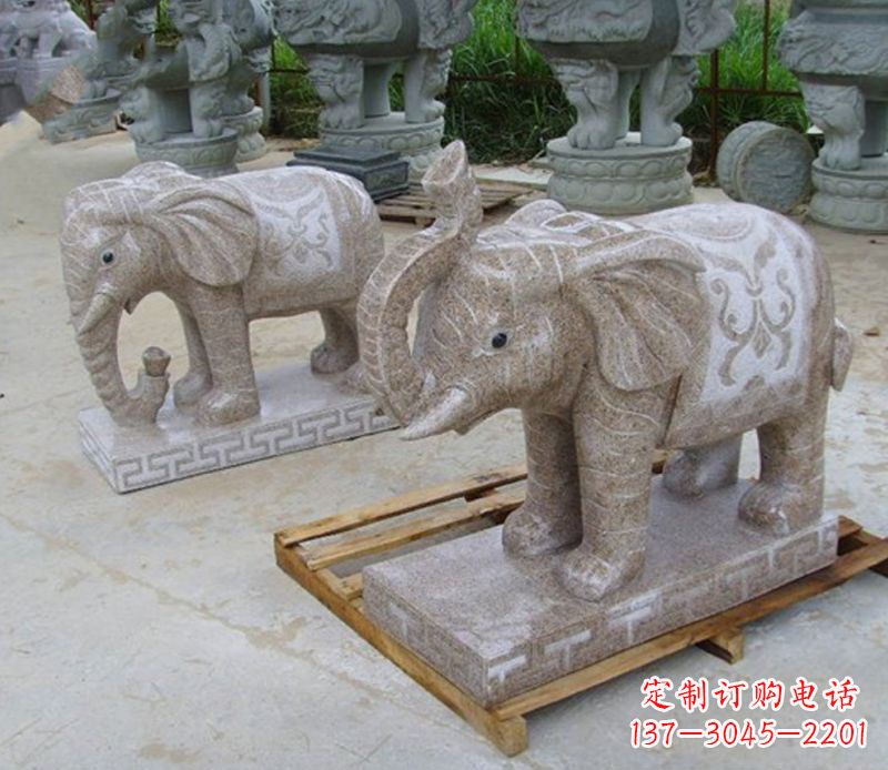 大连精美大象雕塑