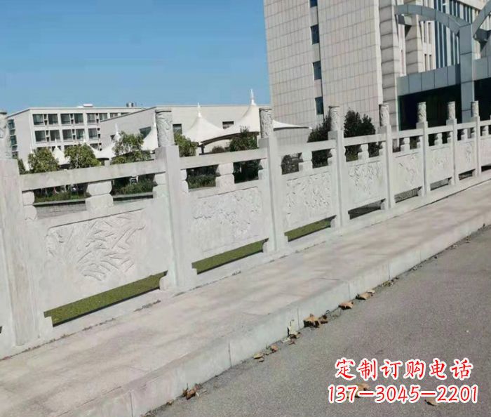 大连精美大理石浮雕栏板