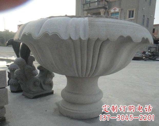 大连高端大理石花盆雕塑