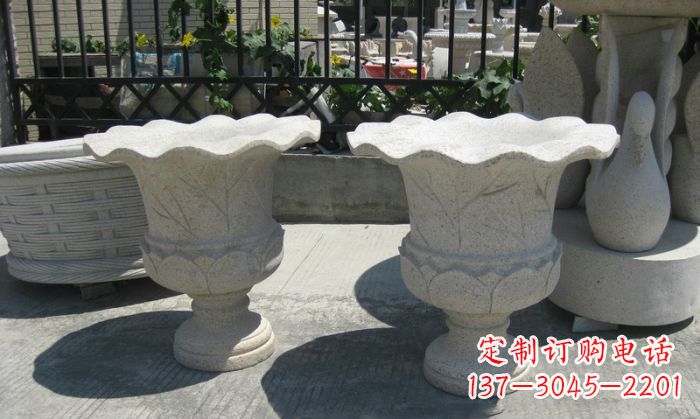 大连大理石花盆雕塑