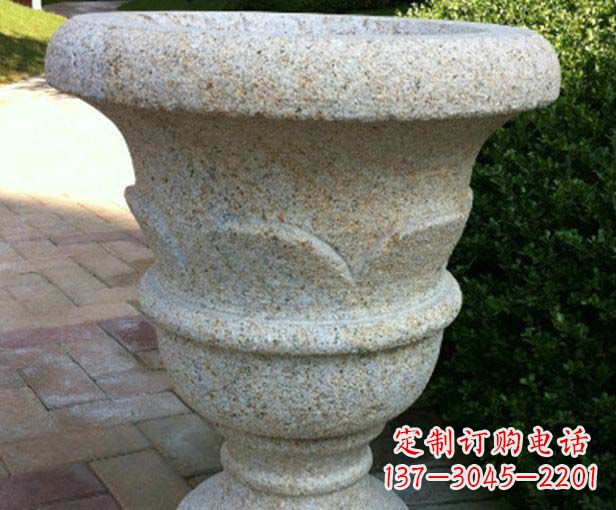 大连大理石花盆石雕,为您的景观添色彩