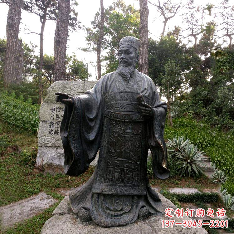 大连纪念蔡伦的艺术之作——铜雕像