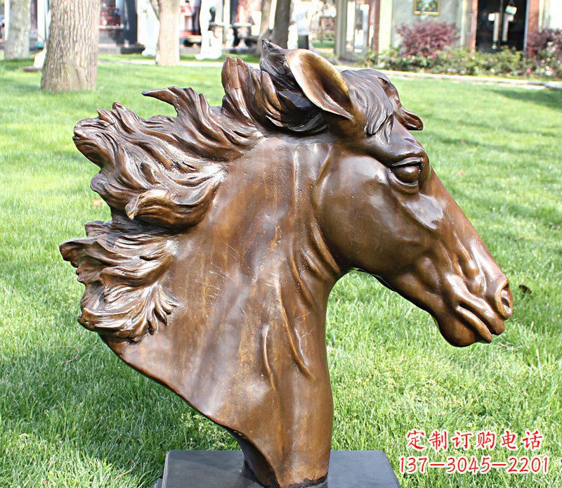 大连马头铜雕工艺品