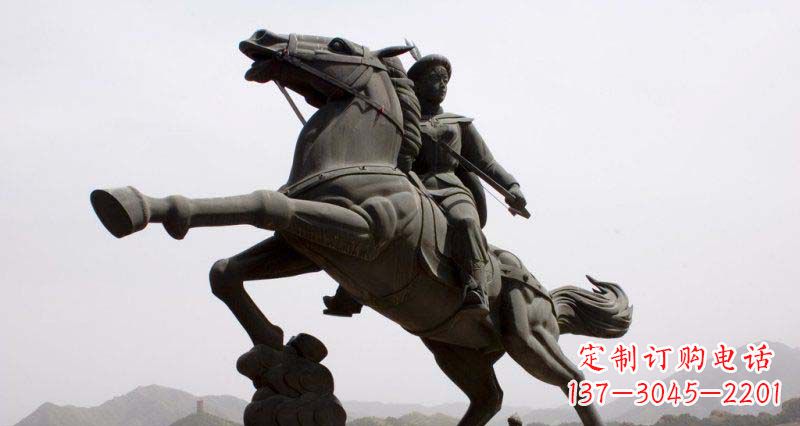 大连西方风格骑马雕塑