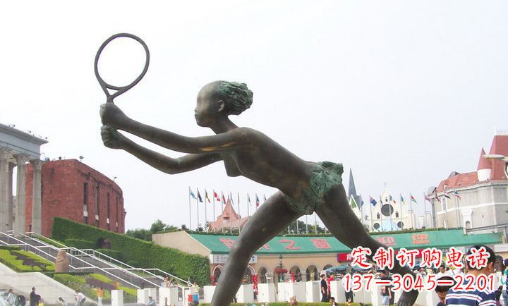 大连精致羽毛球铜雕