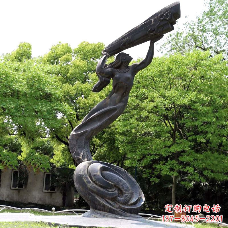 大连精致精美的女娲补天雕塑