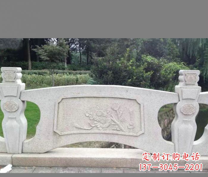 大连公园石栏板大理石雕塑 (3)