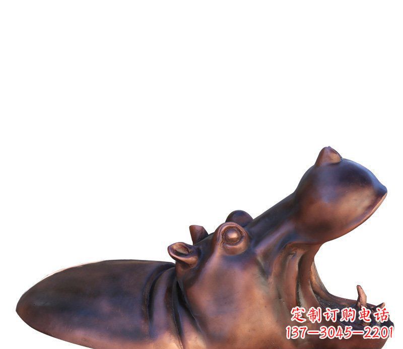 大连产品名称铜质河马雕塑